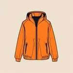 Orange winter jacket image